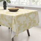 Minimalistic Beige Cut-Out Flowers Tablecloth Gallery Image 3