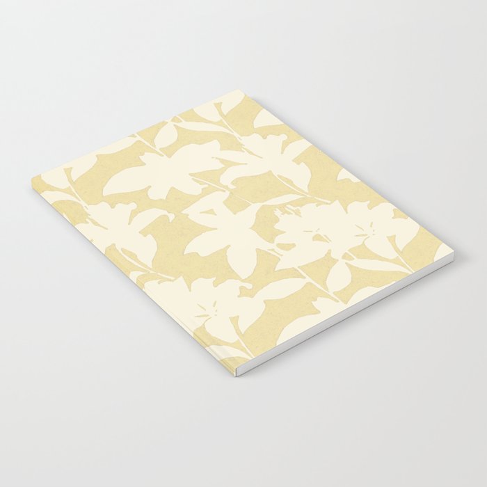 Minimalistic Beige Cut-Out Flowers Notebook Gallery Image 2