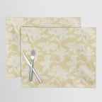 Minimalistic Beige Cut-Out Flowers Placemat Gallery Image 1