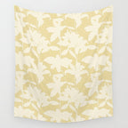 Minimalistic Beige Cut-Out Flowers Wall Tapestry Gallery Image 4