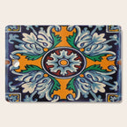 Mandala mexican talavera tile ceramic mosaic Cutting Board Gallery Image 1