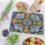 Mandala mexican talavera tile ceramic mosaic Cutting Board Gallery Image 2