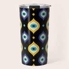 Mystic Evil Eyes on Black Travel Mug Gallery Image 1