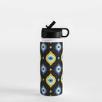 Mystic Evil Eyes on Black Water Bottle Gallery Image 1