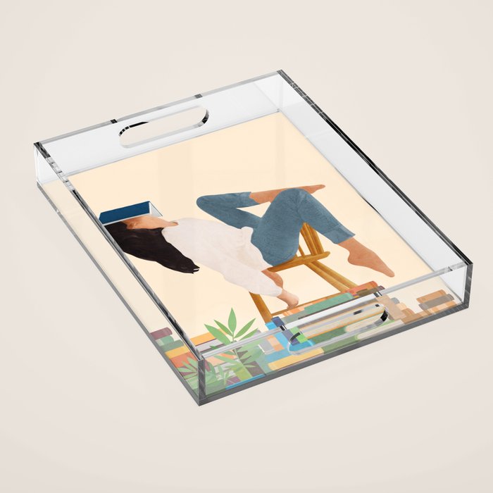 Lost in my books Acrylic Tray Gallery Image 1