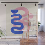 Pink Bloop Wall Mural Gallery Image 1