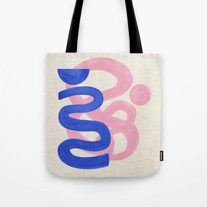 Pink Bloop Tote Bag Gallery Image 1