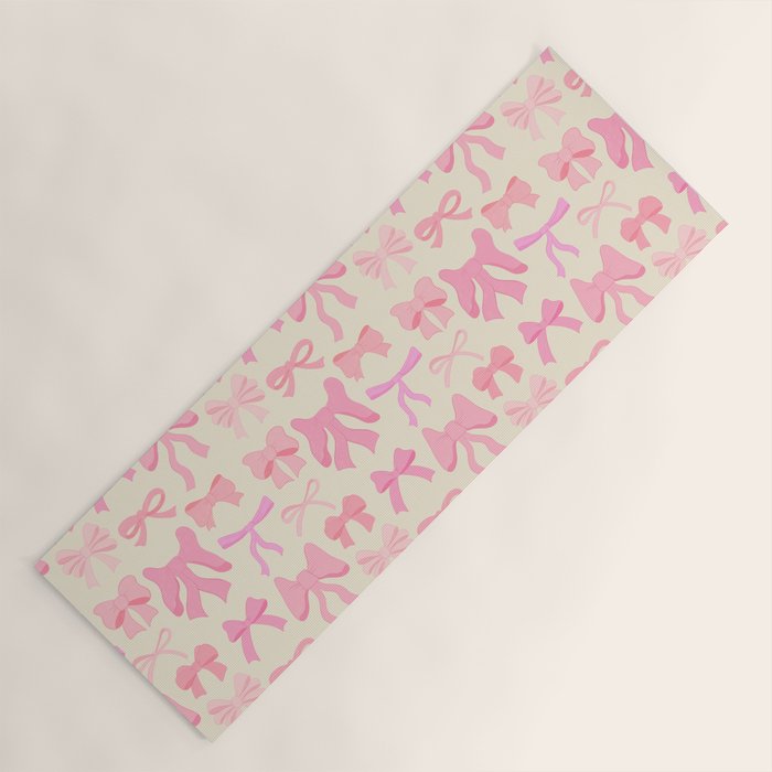 Pink Bows Yoga Mat Gallery Image 1