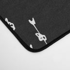 Black wildflowers Desk Mat Gallery Image 4