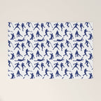 Blue Baseball Players Welcome Mat Gallery Image 1