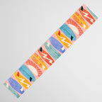 Surfboard pink Table Runner Gallery Image 3