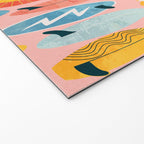 Surfboard pink Welcome Mat Gallery Image 2