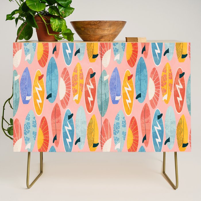Surfboard pink Credenza Gallery Image 1