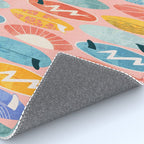 Surfboard pink Rug Gallery Image 4