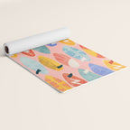 Surfboard pink Yoga Mat Gallery Image 2