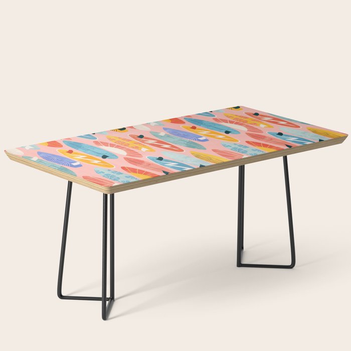 Surfboard pink Coffee Table Gallery Image 1