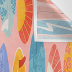 Surfboard pink Wall Tapestry Gallery Image 3