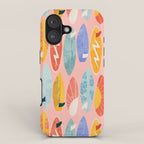 Surfboard pink iPhone Case Gallery Image 1