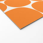 Mid-Century Mod Minimalist Dot Pattern in Orange Welcome Mat Gallery Image 2