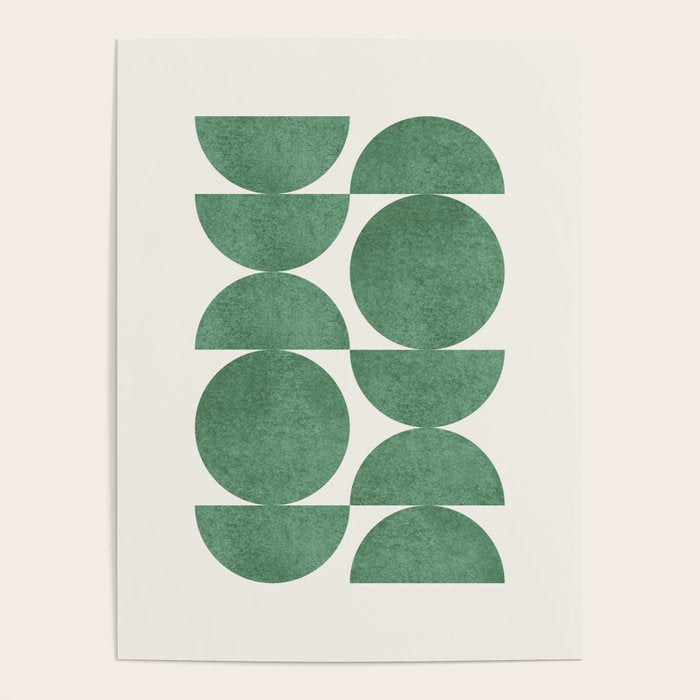 Green Retro Scandinavian - Mid Century Modern Poster Gallery Image 4