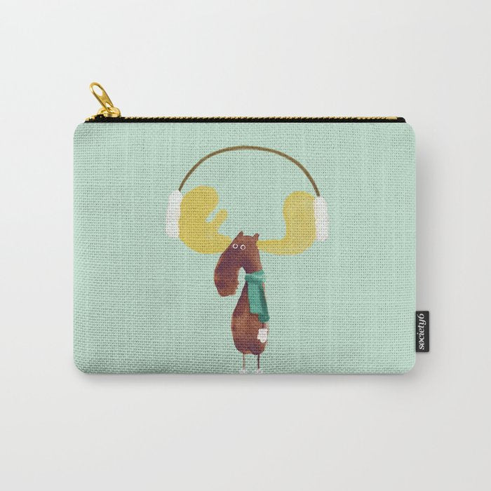 This moose is ready for winter Carry All Pouch Gallery Image 1