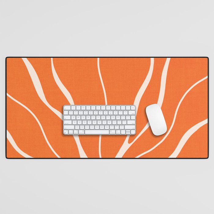 Modern Boho Art Nouveau Floral 1.1 Desk Mat Gallery Image 1