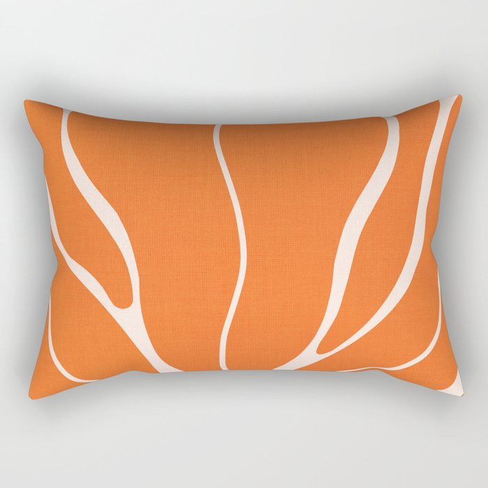 Modern Boho Art Nouveau Floral 1.1 Rectangular Pillow Gallery Image 1