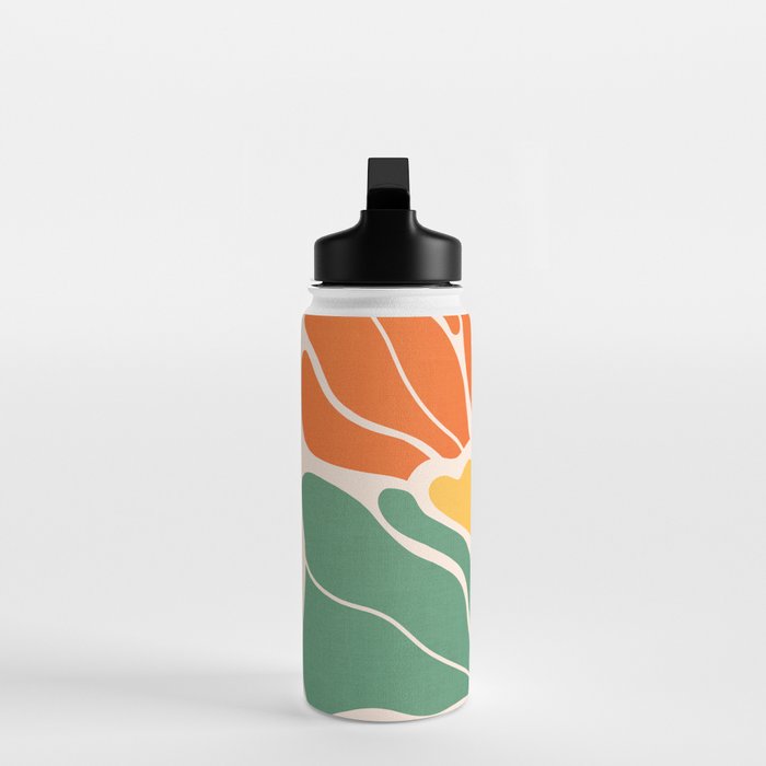 Modern Boho Art Nouveau Floral 1.1 Water Bottle Gallery Image 3