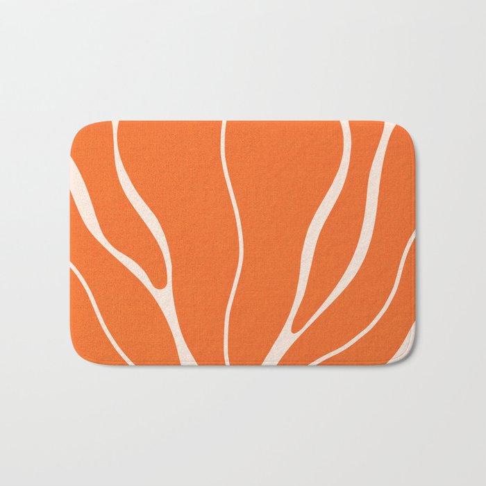 Modern Boho Art Nouveau Floral 1.1 Bath Mat Gallery Image 1