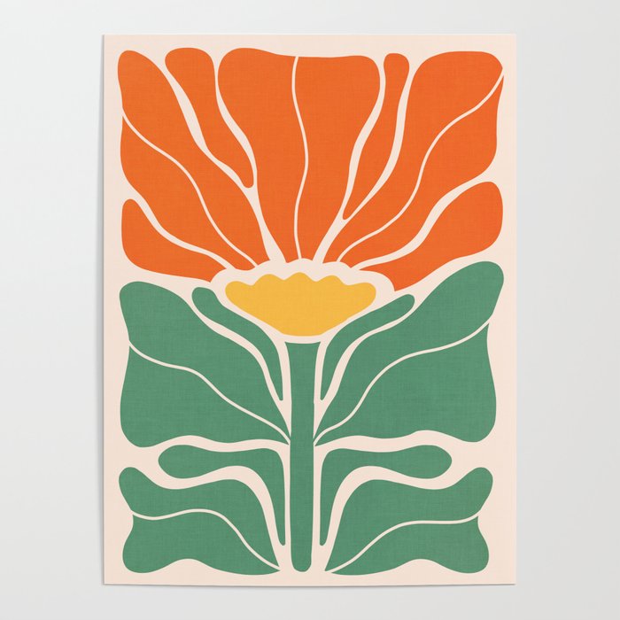 Modern Boho Art Nouveau Floral 1.1 Poster Gallery Image 4