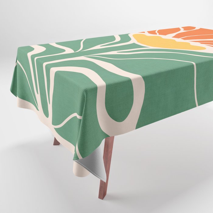 Modern Boho Art Nouveau Floral 1.1 Tablecloth Gallery Image 1