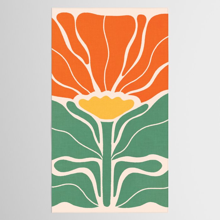 Modern Boho Art Nouveau Floral 1.1 Tablecloth Gallery Image 2