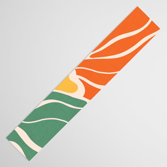 Modern Boho Art Nouveau Floral 1.1 Table Runner Gallery Image 3