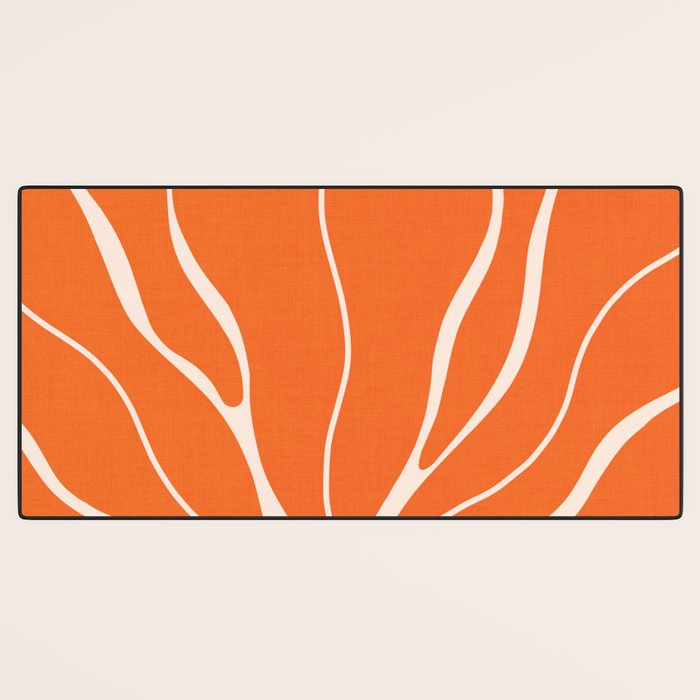 Modern Boho Art Nouveau Floral 1.1 Desk Mat Gallery Image 3