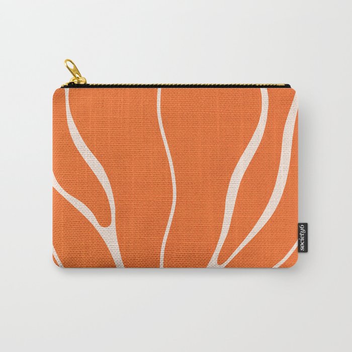 Modern Boho Art Nouveau Floral 1.1 Carry All Pouch Gallery Image 1