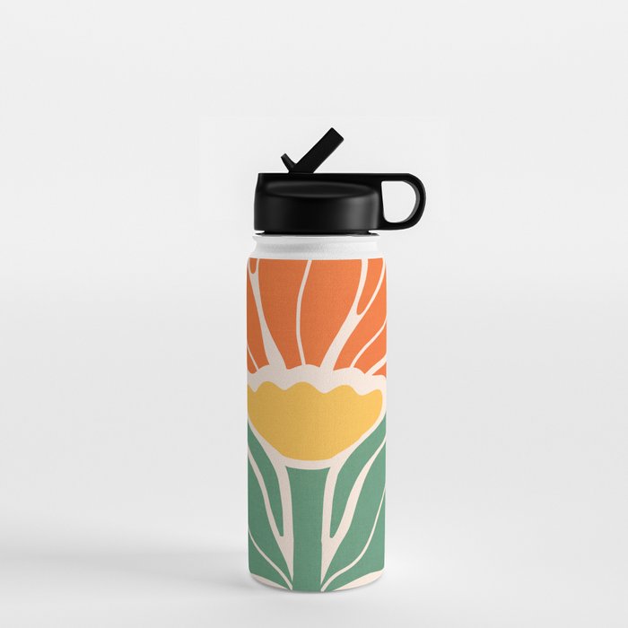 Modern Boho Art Nouveau Floral 1.1 Water Bottle Gallery Image 1