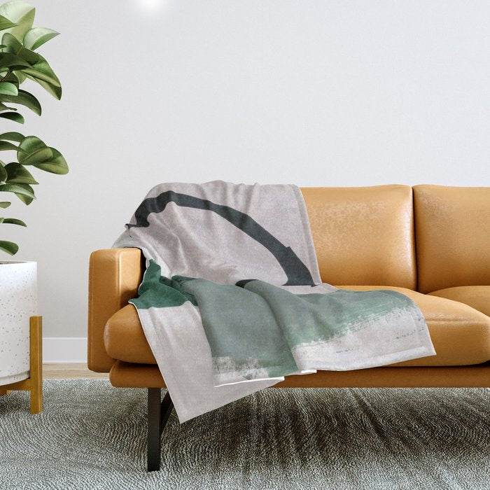 minimalist painting 01 Throw Blanket Gallery Image 1