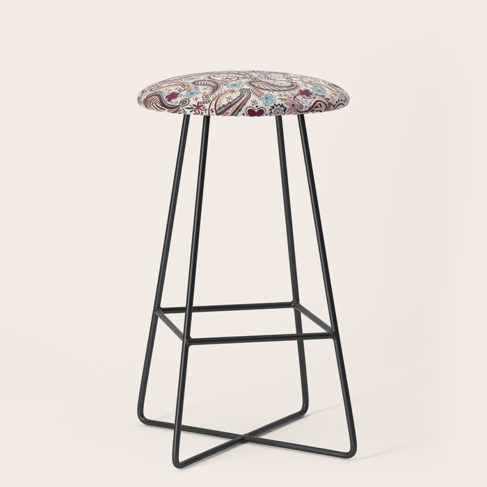 Whimsical Paisley Romance Stool Gallery Image 1