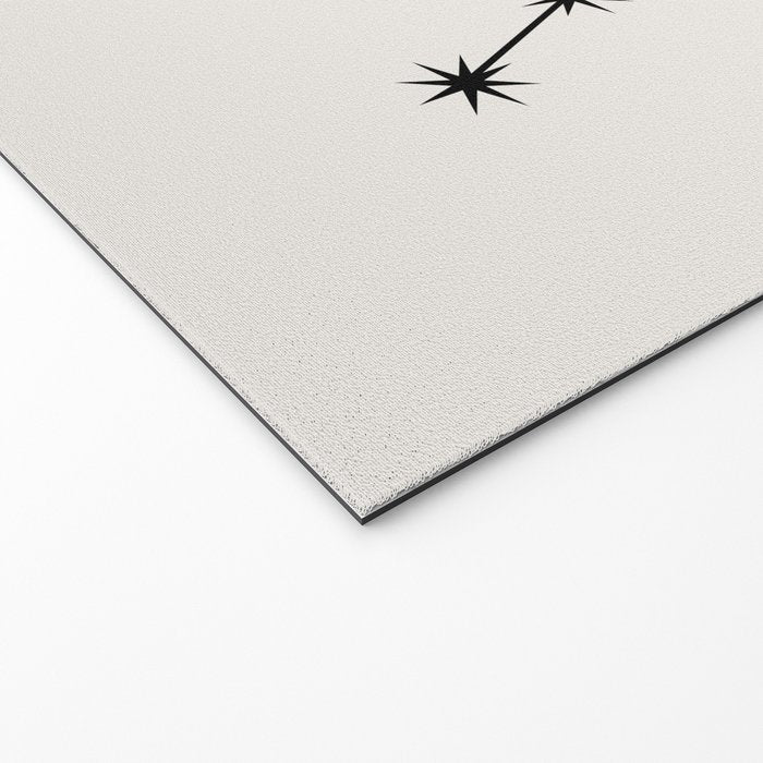 Aries Zodiac Star Constellation Line Art White Welcome Mat Gallery Image 2