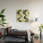 Groovy Sage Wood Wall Art Gallery Image 2