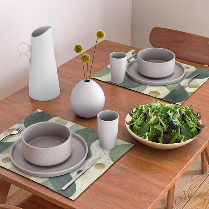 Groovy Sage Placemat Gallery Image 2