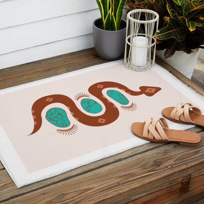 Southwestern Slither Outdoor Rug Gallery Image 2