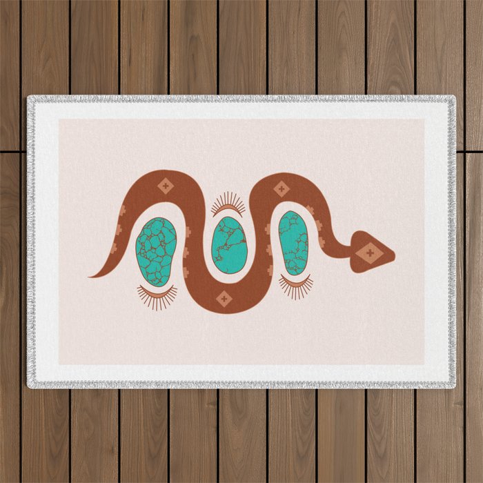 Southwestern Slither Outdoor Rug Gallery Image 1