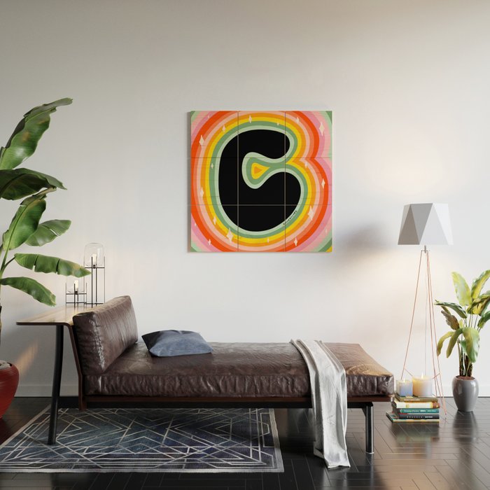Rainbow C Wood Wall Art Gallery Image 2