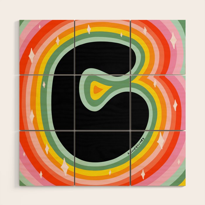 Rainbow C Wood Wall Art Gallery Image 1