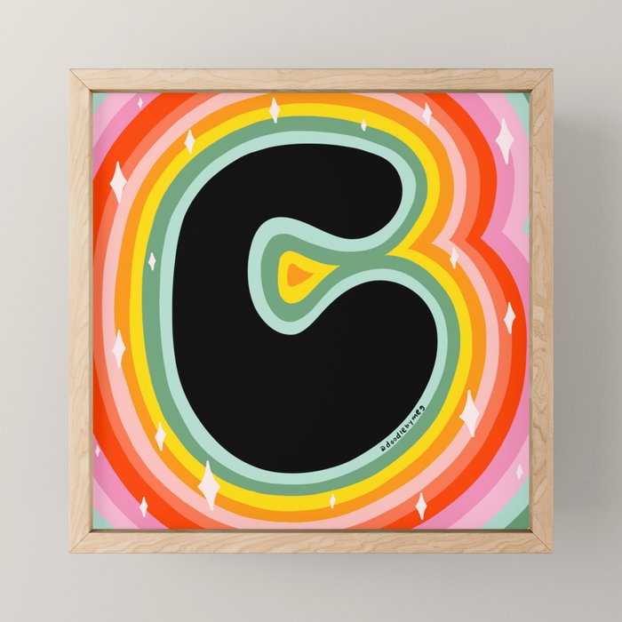 Rainbow C Mini Art Print Gallery Image 1
