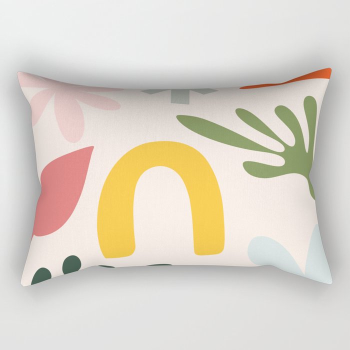 Collection of Happy Things: Matisse Inspired Rectangular Pillow Gallery Image 2