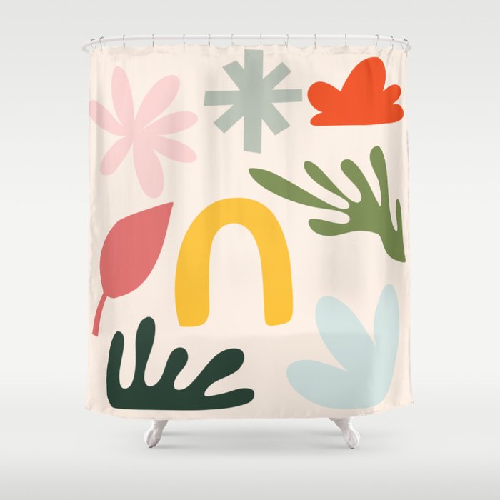 Collection of Happy Things: Matisse Inspired Shower Curtain Gallery Image 1