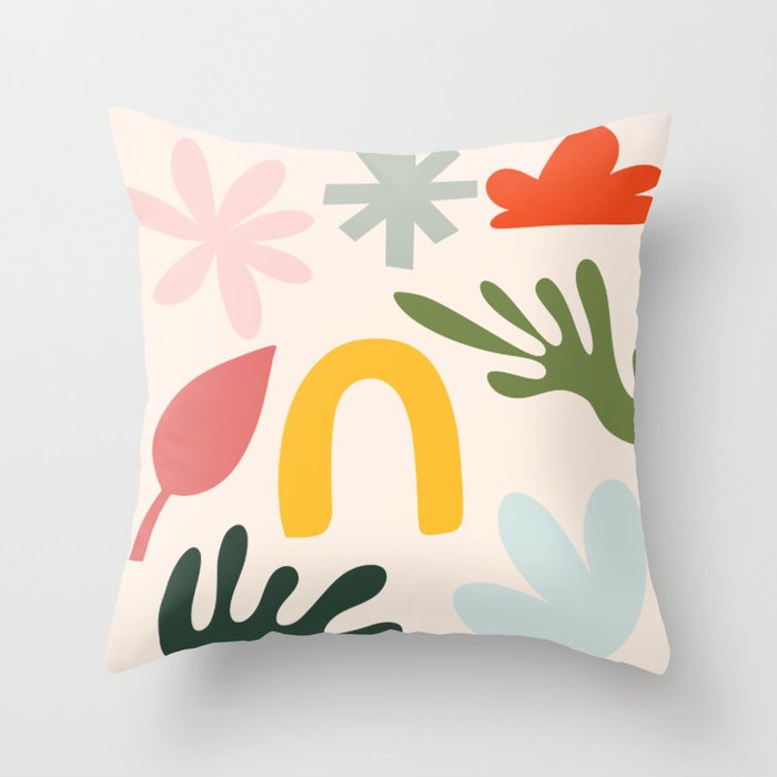 Collection of Happy Things: Matisse Inspired Throw Pillow Gallery Image 6