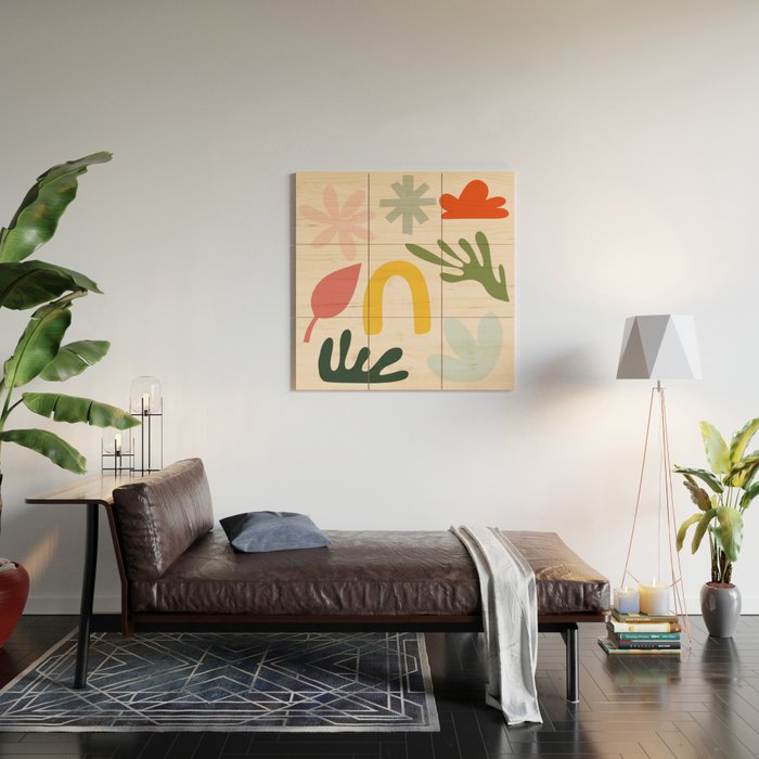 Collection of Happy Things: Matisse Inspired Wood Wall Art Gallery Image 2